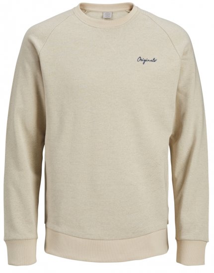 Jack & Jones Hide Sweatshirt Oatmeal - Puloveri & dukserice - Muške Puloveri & dukserice veliki brojevi