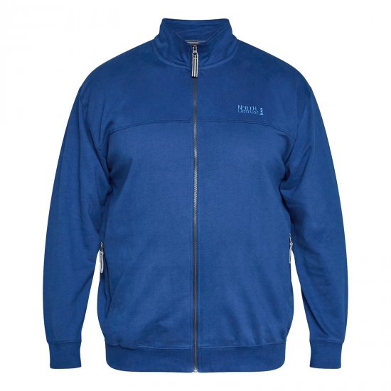 North Latitude Sweat Cardigan Plava - Puloveri & dukserice - Muške Puloveri & dukserice veliki brojevi
