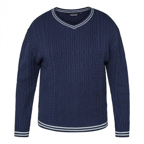 North Latitude V-Neck Knit Tamnoplava - TALL puloveri - TALL majice s kapuljačom