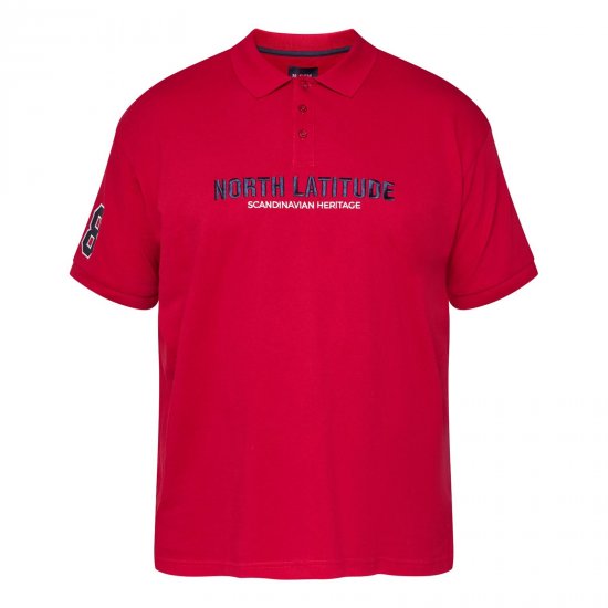 North Latitude Logo Polo Žuta/narančasta - Polo majice - Muške Polo Majice Veliki Brojevi