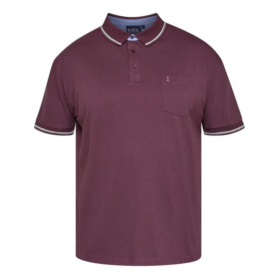 North Latitude Superflex Polo Aubergine - TALL polo majice - TALL polo majice za visoke