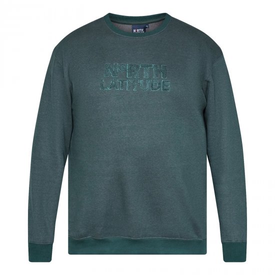 North Latitude Crewneck Logo Sweat Zelena/kaki - TALL puloveri - TALL majice s kapuljačom