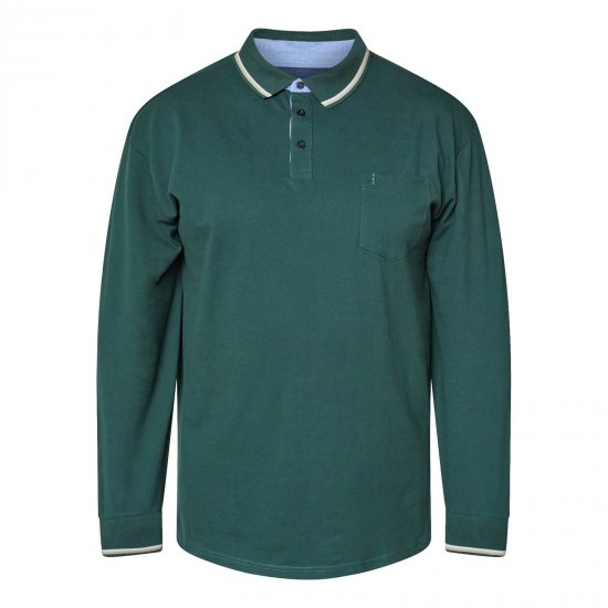 North Latitude Superflex Polo LS Zelena/kaki - Polo majice - Muške Polo Majice Veliki Brojevi