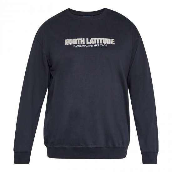 North Latitude Crewneck Sweatshirt Crna - Puloveri & dukserice - Muške Puloveri & dukserice veliki brojevi