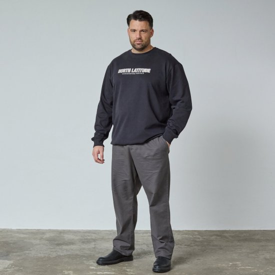 North Latitude Crewneck Sweatshirt Crna - TALL puloveri - TALL majice s kapuljačom