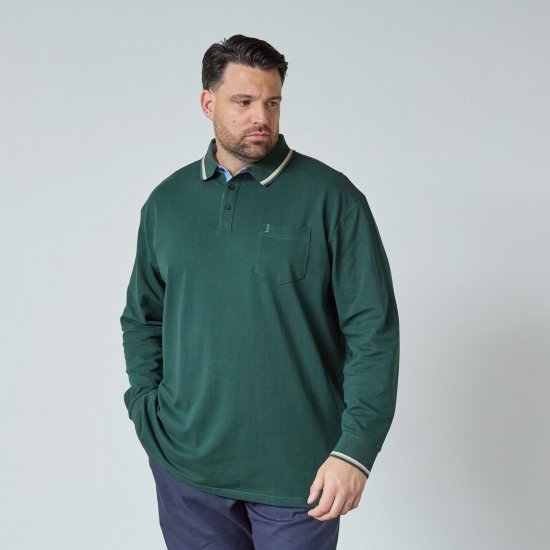 North Latitude Superflex Polo LS Zelena/kaki - Polo majice - Muške Polo Majice Veliki Brojevi
