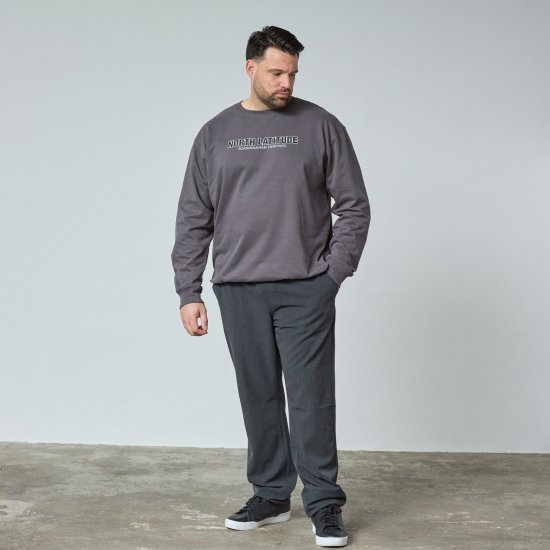 North Latitude Crewneck Sweatshirt Siva/boja ugljena - TALL puloveri - TALL majice s kapuljačom