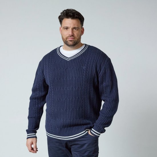 North Latitude V-Neck Knit Tamnoplava - Puloveri & dukserice - Muške Puloveri & dukserice veliki brojevi