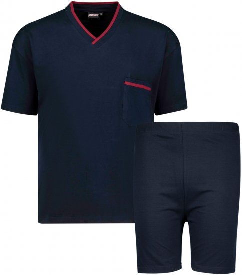 Adamo Ben Short sleeve Pyjama Navy - Donje rublje & kupaće hlače - muške donje rublje veliki brojevi