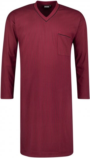 Adamo Gustav Long Nightshirt Burgundy - Donje rublje & kupaće hlače - muške donje rublje veliki brojevi