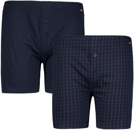 Adamo Curt Boxershorts 2-pack Navy - Donje rublje & kupaće hlače - muške donje rublje veliki brojevi