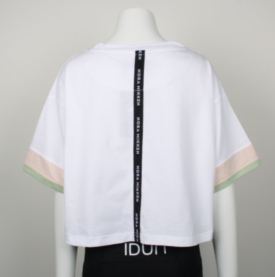 Nora Mikken AGNES Crop Top White - Majice Kratkih Rukava - 