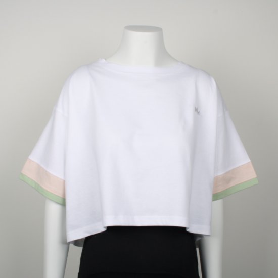 Nora Mikken AGNES Crop Top White - Majice Kratkih Rukava - 