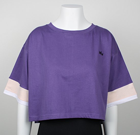 Nora Mikken AGNES Crop Top Purple - Majice Kratkih Rukava - 