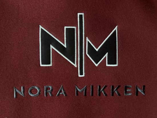 Nora Mikken KADRI WHITE Long Hoodie Burgundy - Puloveri & dukserice - 