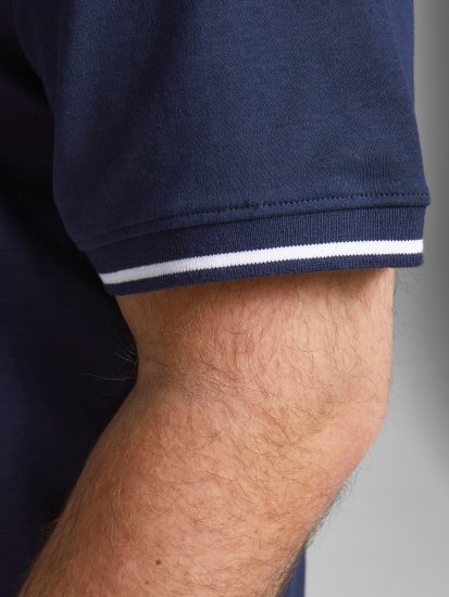 Jack & Jones Jersey Polo Navy - Polo majice - Muške Polo Majice Veliki Brojevi