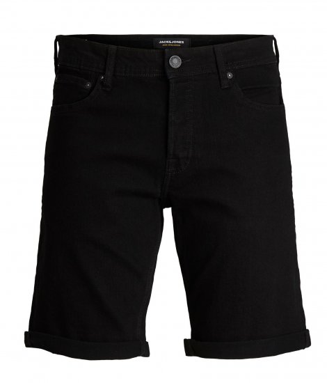 Jack & Jones Rick Shorts Black - Kratke hlače - Muške Kratke Hlače Veliki Brojevi 