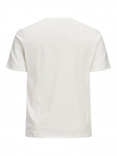 Jack & Jones Elogo T-Shirt White - Majice Kratkih Rukava - Muške Majice Kratkih Rukava Veliki Brojevi 