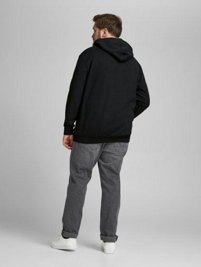 Jack & Jones Basic Hoodie Black - Puloveri & dukserice - Muške Puloveri & dukserice veliki brojevi