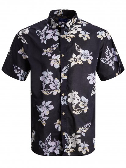 Jack & Jones Hazy Shirt S/S Dark Navy - Košulje - Muške Košulje Veliki Brojevi