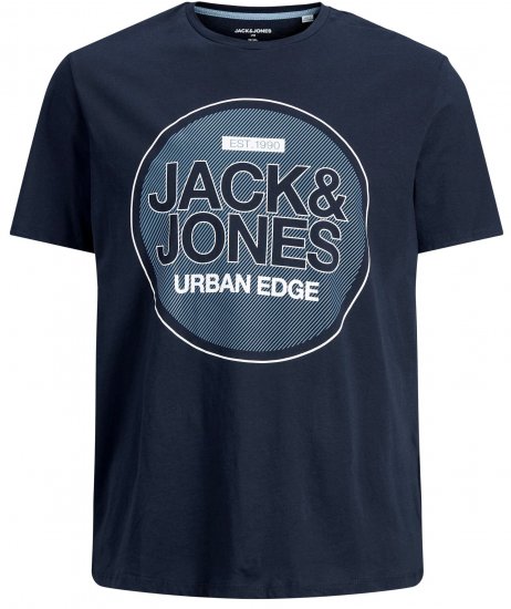 Jack & Jones Booster T-shirt Navy - Majice Kratkih Rukava - Muške Majice Kratkih Rukava Veliki Brojevi 