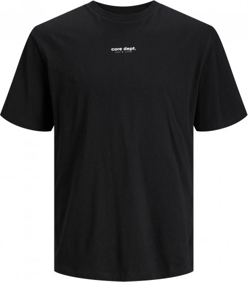 Jack & Jones JCOEDITION BERLIN T-Shirt Black - Majice Kratkih Rukava - Muške Majice Kratkih Rukava Veliki Brojevi 