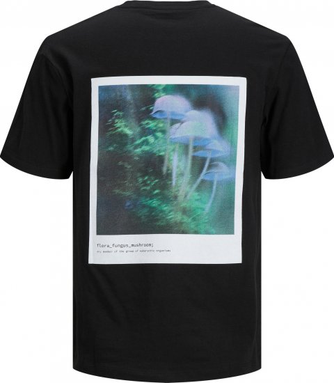 Jack & Jones JCOEDITION BERLIN T-Shirt Black - Majice Kratkih Rukava - Muške Majice Kratkih Rukava Veliki Brojevi 