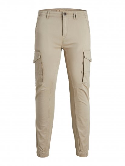 Jack & Jones JPSTPAUL Cuffed Cargopants Sand - Traperice & hlače - Muške Traperice i Hlače Veliki Brojevi