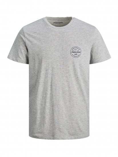 Jack & Jones JJESHARK TEE Gray - Majice Kratkih Rukava - Muške Majice Kratkih Rukava Veliki Brojevi 