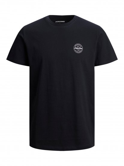 Jack & Jones JJESHARK TEE Black - Majice Kratkih Rukava - Muške Majice Kratkih Rukava Veliki Brojevi 