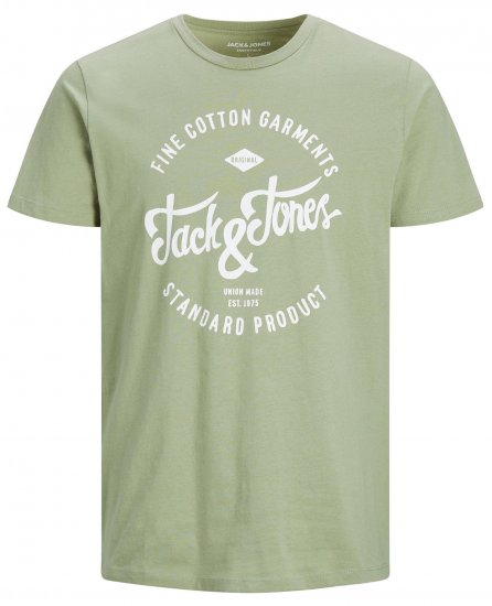 Jack & Jones JJERAFA TEE Light Green - Majice Kratkih Rukava - Muške Majice Kratkih Rukava Veliki Brojevi 