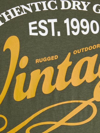 Jack & Jones JPRBLUBOOSTER TEE Khaki - Majice Kratkih Rukava - Muške Majice Kratkih Rukava Veliki Brojevi 