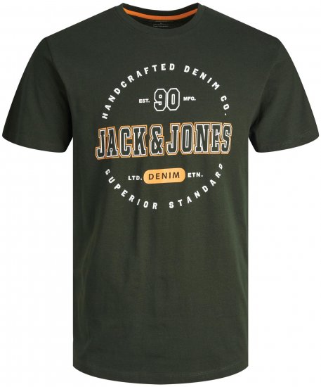 Jack & Jones JJSTAMP TEE Green - Majice Kratkih Rukava - Muške Majice Kratkih Rukava Veliki Brojevi 