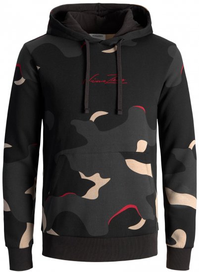 Jack & Jones JJCRAMP Hoodie Black - Puloveri & dukserice - Muške Puloveri & dukserice veliki brojevi