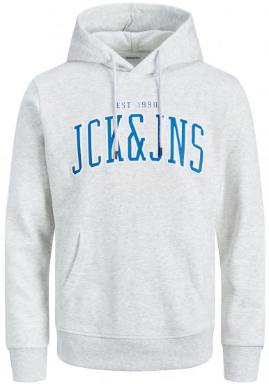 Jack & Jones JJCEMB Hoodie White - Puloveri & dukserice - Muške Puloveri & dukserice veliki brojevi