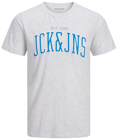 Jack & Jones JJCEMB TEE White - Majice Kratkih Rukava - Muške Majice Kratkih Rukava Veliki Brojevi 