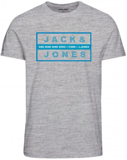 Jack & Jones JJSTORM TEE Grey - Majice Kratkih Rukava - Muške Majice Kratkih Rukava Veliki Brojevi 