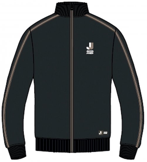 Jack & Jones JCOLOGAN ZIP Sweater Black - Puloveri & dukserice - Muške Puloveri & dukserice veliki brojevi