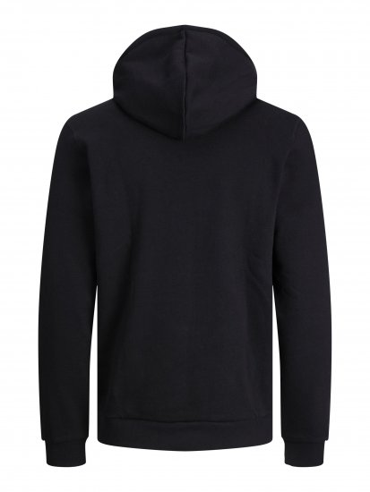 Jack & Jones JCOBERG SWEAT ZIP Hoodie Black - Puloveri & dukserice - Muške Puloveri & dukserice veliki brojevi