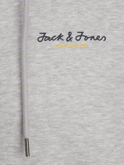 Jack & Jones JCOBERG SWEAT ZIP Hoodie Grey Melange - Puloveri & dukserice - Muške Puloveri & dukserice veliki brojevi