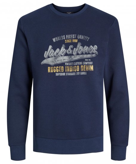 Jack & Jones JPRBLUBILLY Sweatshirt Navy - Puloveri & dukserice - Muške Puloveri & dukserice veliki brojevi