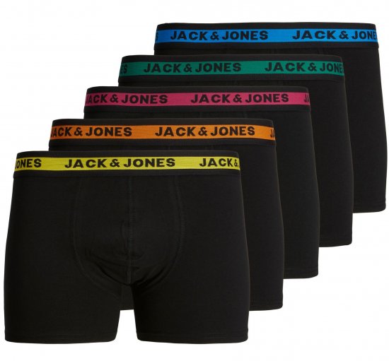 Jack & Jones JACJOSH Boxers 5-pack Black - Donje rublje & kupaće hlače - muške donje rublje veliki brojevi