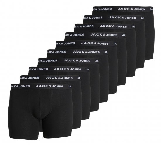 Jack & Jones JACHUEY Boxers 10-pack Black - Donje rublje & kupaće hlače - muške donje rublje veliki brojevi