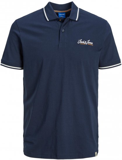 Jack & Jones JORPAUL TONS Polo shirt Navy - Polo majice - Muške Polo Majice Veliki Brojevi