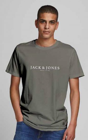 Jack & Jones JPRBLABOOSTER T-shirt Green - Majice Kratkih Rukava - Muške Majice Kratkih Rukava Veliki Brojevi 
