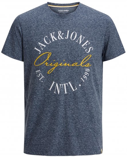 Jack & Jones JORWILLOWBRANDING T-Shirt Navy - Majice Kratkih Rukava - Muške Majice Kratkih Rukava Veliki Brojevi 