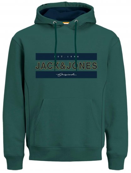 Jack & Jones JORFRIDAY Hoodie Green - Puloveri & dukserice - Muške Puloveri & dukserice veliki brojevi