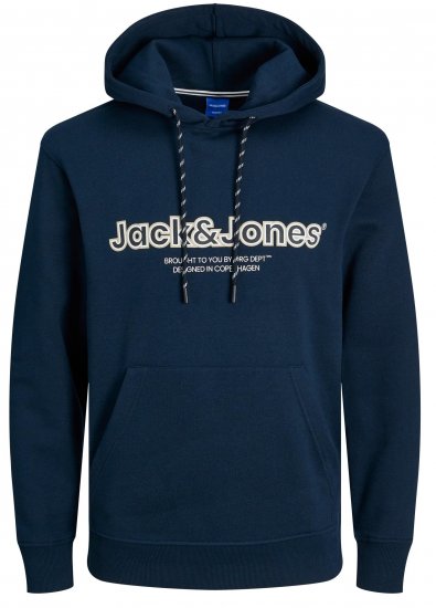 Jack & Jones JORLAKEWOOD SWEAT HOODIE Sky Captain - Puloveri & Dukserice - Muške Puloveri & dukserice veliki brojevi