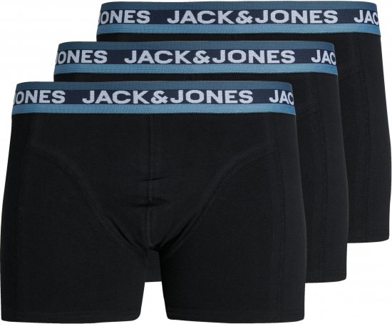 Jack & Jones JACDNA WB TRUNKS 3 PACK Black - Donje rublje & kupaće hlače - muške donje rublje veliki brojevi