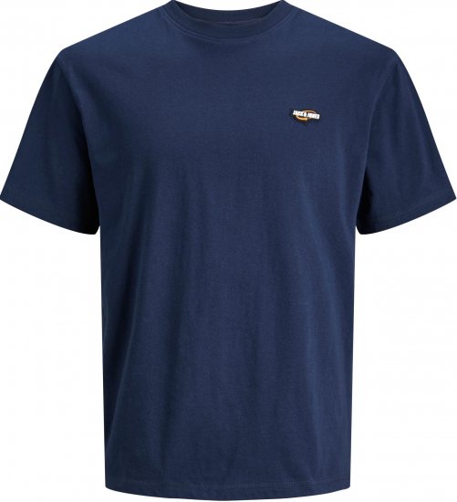 Jack & Jones JCOBLACK TEE SS CREW NECK Sky captain - Majice Kratkih Rukava - Muške Majice Kratkih Rukava Veliki Brojevi 